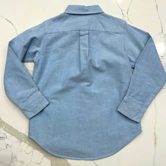 Youth boys Chaps blue Dress shirt / button up size 5 - Picture 3 of 3